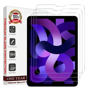 Entronix Screen Protector for iPad Pro 6/5/4/3rd Gen, 12.9" - 3-Piece Combo Clear Tempered Glass Screen Protector Computer Protection Tablet Durable