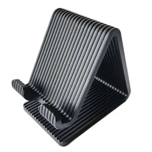 3D Printed universal Phone Stand – Unique Layered Design | Sleek & Modern for iPhone and Android | Greate Gift Idea for Minimalist Durable Landscape Cellphone Smartphone Mount vacuum magnetic