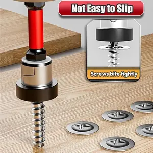 Ph2 Magnetic Cross Screwdriver Bits Set, 5-Piece 1/4 Inch Hex Deep Limiter Drywall Screwdriver Bit, Drill Locator for Ceiling Tiles, Secure Attachment Tool