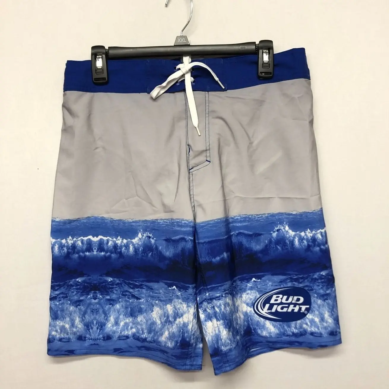 Bud Light Men Swimwear Swim Shorts Trunks Size 32 Board Beer Theme B243 -26 B5G
