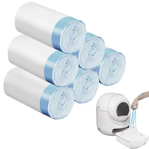 120 Count Extra Large Cat Litter Box Liners, Cat Litter Waste Receptacles Bags for Cleanpethome Self-Cleaning Cat Litter Box