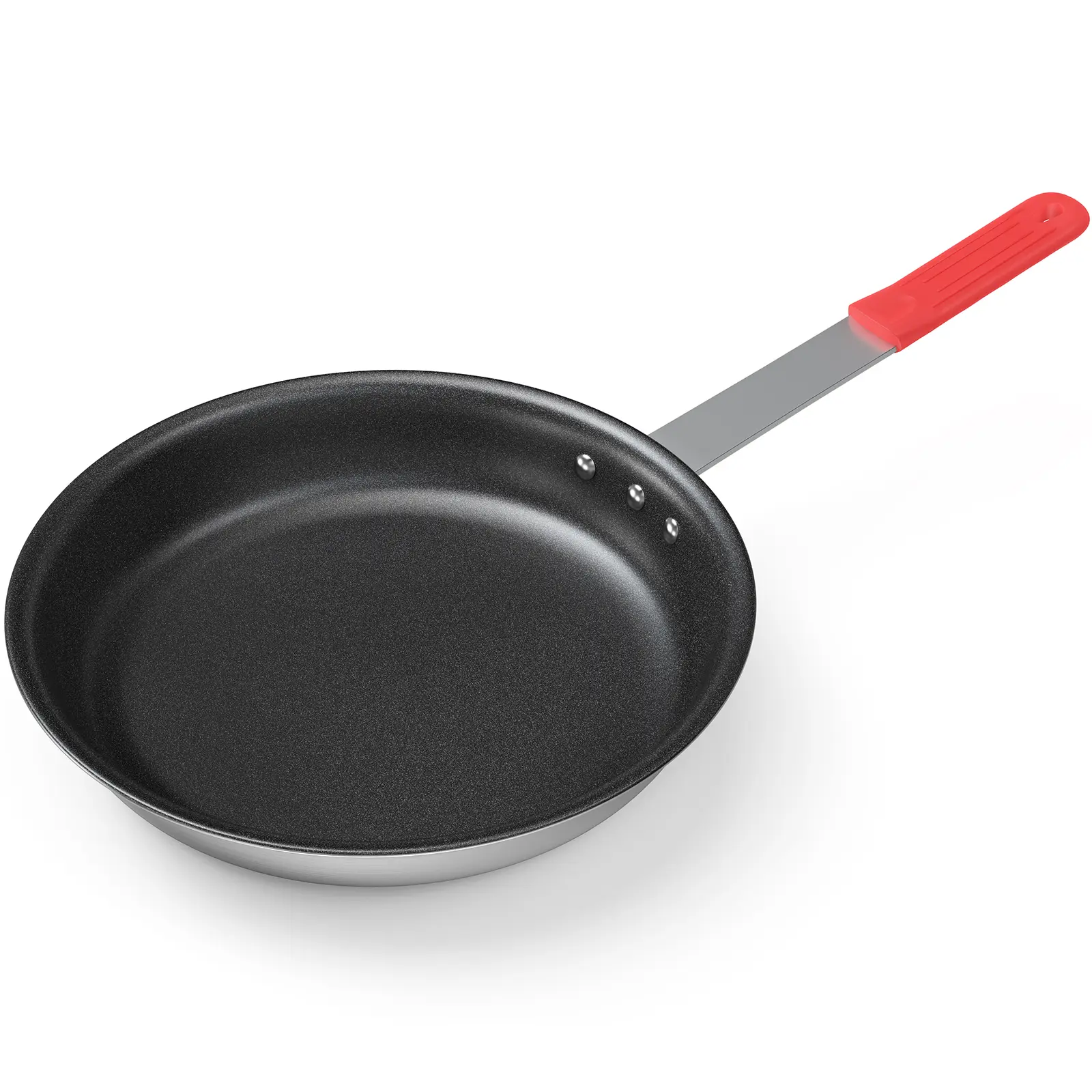 Non stick Frying Pan, Heavy-Gauge Aluminum Pan with Stainless Steel Base & Handle, Ceramic Nonstick Skillet for Induction, Electric, Gas, Oven Safe