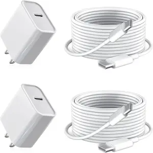 20W USB  C Block Long 10ft USB C  Charger, Fast Charging for Apple iPad  A16 11th  2025  Air  M3 M2 , Mini 7 A17 Pro,