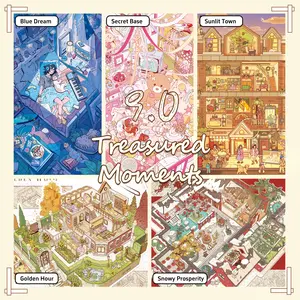 Treasured Moments Series Scene Stickers, DIY Scene Sticker Sets, Landscape Stickers, Stress-Relief Sticker Art
