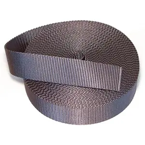 212 MAIN Turf 1020 Polypropylene Red Tension Rope Strapping - 1.5 in. x 300 ft. Black Bulk Strap, Chemical-Resistant Light-Duty Cargo Control Accessory for Sailing, Outdoor Sports