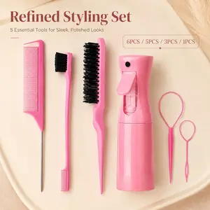 💖Hair Goals Achieved!💖 Multi-Piece Hair Styling Tools 1/3/5/6pc 🌸 Perfect for Ponytails & Braids!