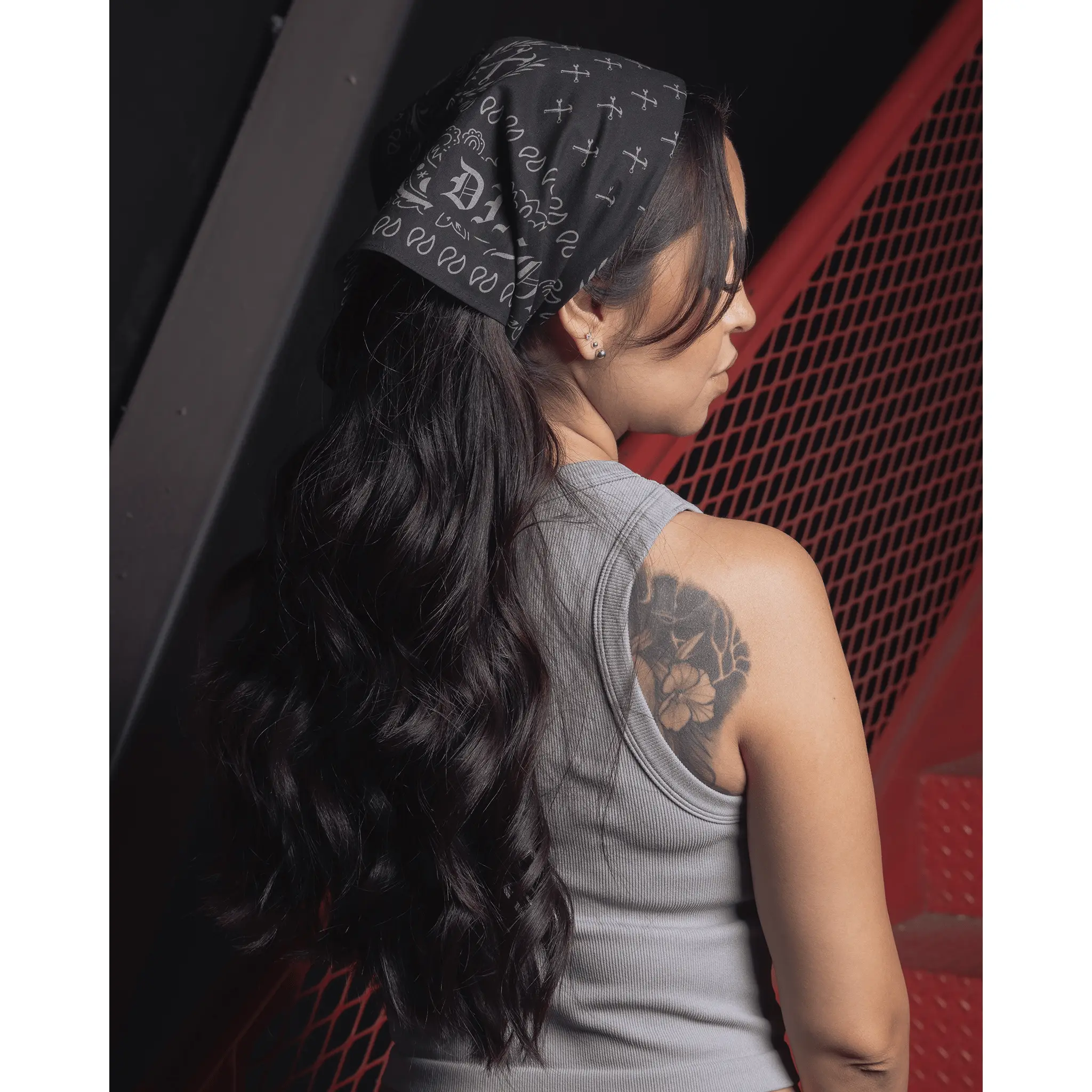 Black & Gray Bandana Black & Gray Bandana