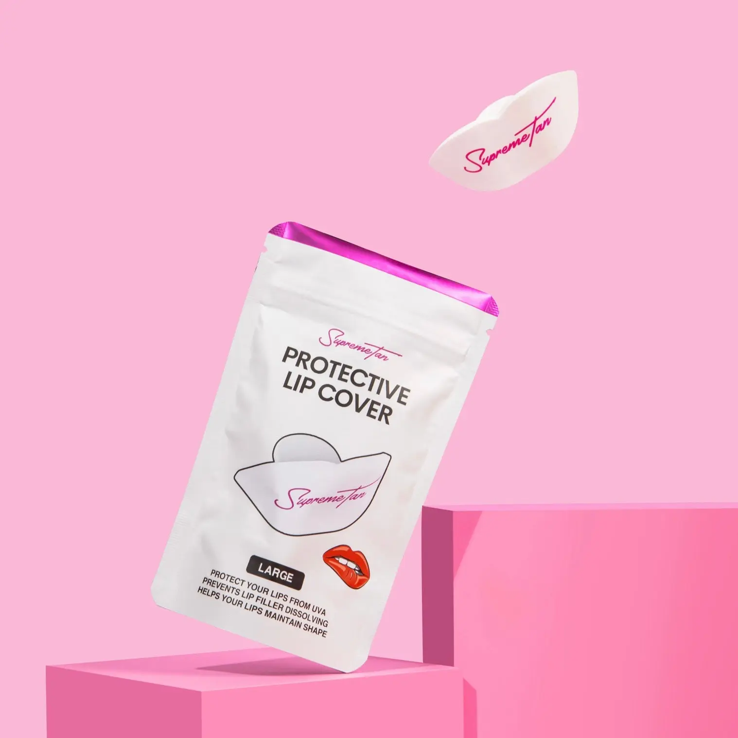 Tanning Protective Lip Cover - Lip Filler Protection, Dissolving Prevention, UV Radiation Defense and Lip Volume Maintenance