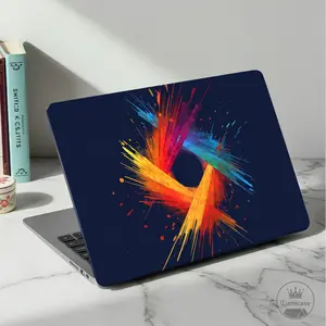 Red yellow Blue Scenic Mountain Art Hard Shell Case for MacBook Air/Pro 13, 14, and 15 christmas gift box