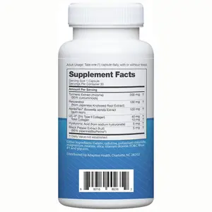 Instaflex Advanced Joint Support with Turmeric, UC-II Collagen & Boswellia | 30 Capsules High Potency Supplement Dairy Free Supplement Dietary Natural