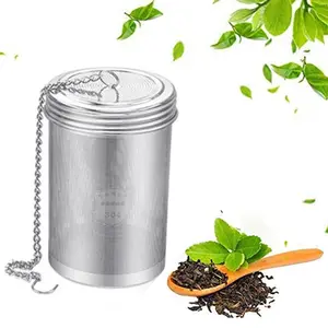Stainless Steel Tea Infuser Reusable Mesh Filter Cooking Strainer for Home 304 Rust Resistant Ultra Fine Micro-mesh Easy Clean Dishwasher Safe Traditional Threaded Connection Design Disposable Lid [Fall Deals]