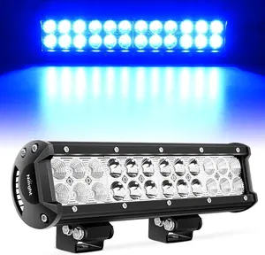 Nilight LED Light Bar 12 Inch 72W Spot Flood Combo Blue Beam Off Road Lights Fishing Hunting  Deck Lights vehicle  lighting Automotive Lightbar