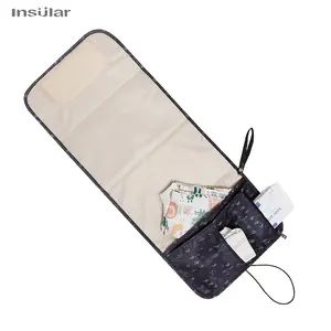 Portable Waterproof Nylon Baby Diaper Changing Pad, Multi-Functional Infant Diaper Bag, Travel-Friendly Baby Diaper Table, Multifunctional Diaper Bag