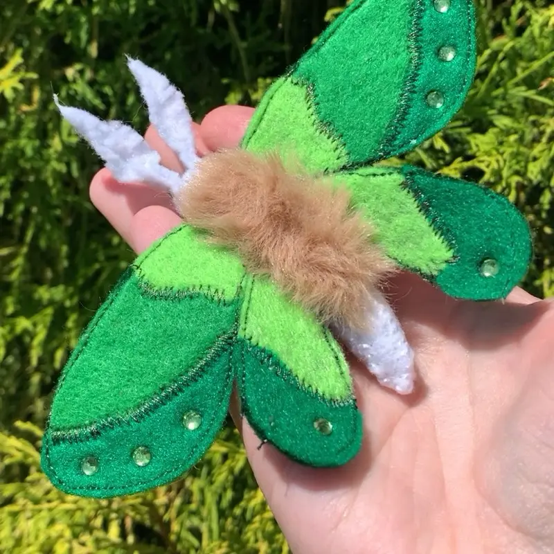 Moth hairclips