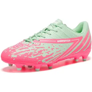 Soccer Cleats for Men and Women Professional Football Training Shoes Outdoor Durable Firm Ground Lightweight Adult Rugby Boots