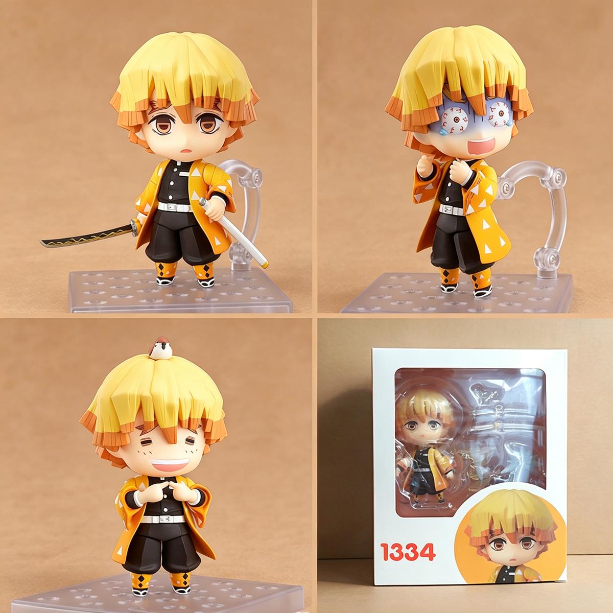Demon Slayer Q Version Figures | Muichiro Mitsuri Nezuko Tanjiro Zenitsu Inosuke Rengoku Giyuu Shinobu Sanemi Genya Tengen Akaza | Collectible Anime Action Chibi Figure Toy with Movable Joints & Changeable Face