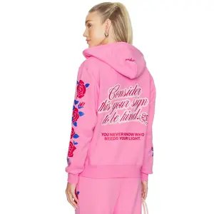 The Mayfair Group Be Kind Classic Hoodie in Pink