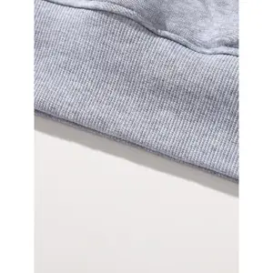 Men's Ethnic Pattern Color Block Hoodie - Long Sleeve Quarter Zip Pullover Sweatshirt for Casual Wear emo outfits Grey Stylish Menswear