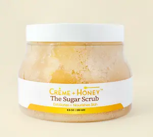 Creme and Honey Gentle Lathering Exfoliating Sugar Scrub for Smooth Skin