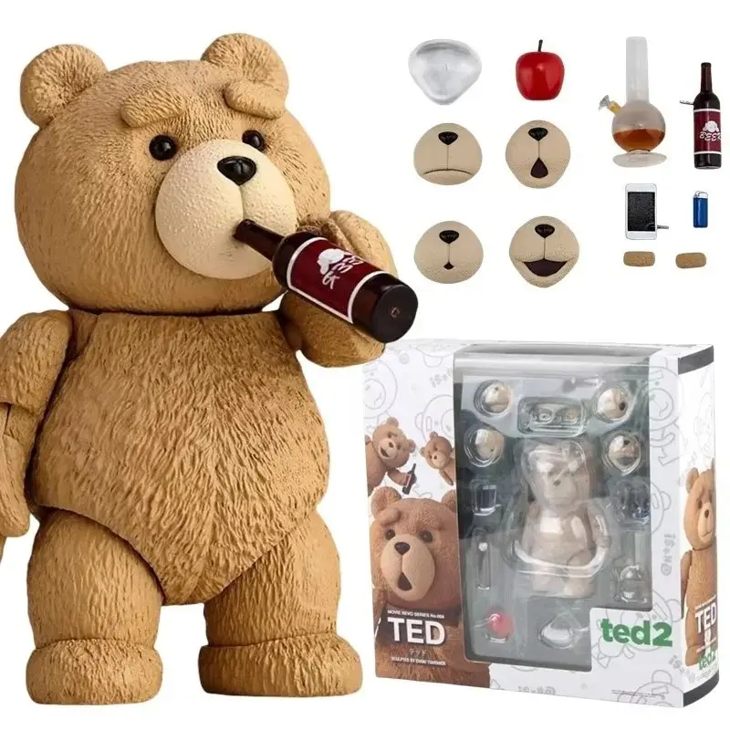 Yamaguchi Movie Ted 2 Teddy Bear KO Articulated Action Figures Model Kit Joint Movable Model Collectible Ornament Doll Toys Gift