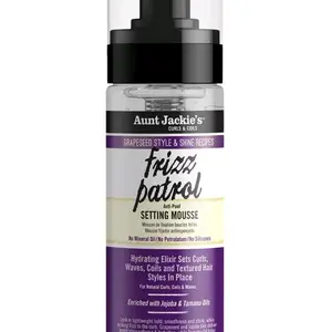 Aunt jackies Grapessed Frizz Patrol Setting Mousse 8.oz