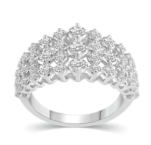 1.0CT TW Diamond Anniversary Ring in Sterling Silver