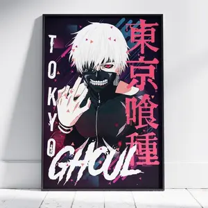 [Sale Off Up To 50%] [Unframe] Kaneki Anime Poster, Unique Anime - Modern Manga Wall Art