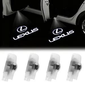 4PCS LED Car Door Logo Lights Compatible with Lexus LS/ES/IS/LX/RX/GS/GX/RC/UX – HD Welcome Courtesy Projector Lights, No-Fade 3D Ghost Shadow Puddle Lights