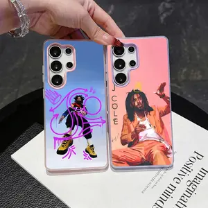 Singer J. Cole Phone Case 2‑in‑1 Clear Jelly For Samsung Case | Galaxy S26/S26+/S26 Ultra/S25/S24/S23/S22/S21 | Dopamine Photo Card Holder | Slim Soft TPU Shockproof Anti‑Yellowing Lightweight Trendy Protector