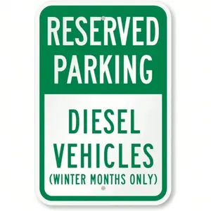 Reserved Parking Only Sign 8x12 Inches Aluminum Weatherproof for Outdoor Indoor Use