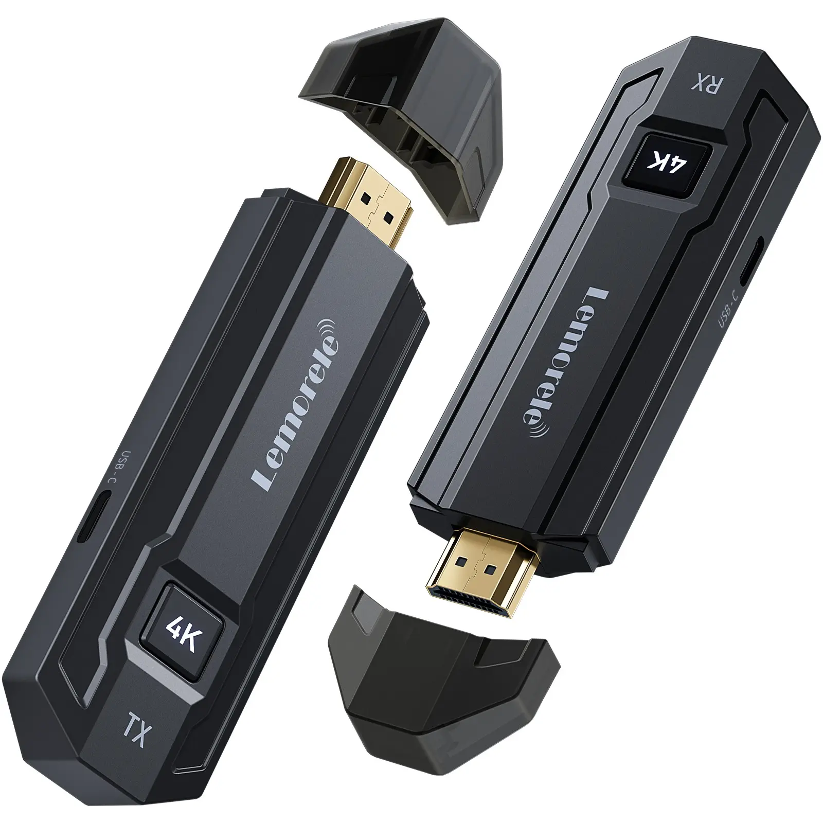 Lemorele P50 Wireless HDMI Audio & Video Transceiver, Wireless HDMI Transmitter Receiver Set, 4K Digital Video Transmitter and Receiver,50M Wireless Transmission Kit, Low Latency, Plug &Play, for Home Theater/Office Meeting/School Teaching