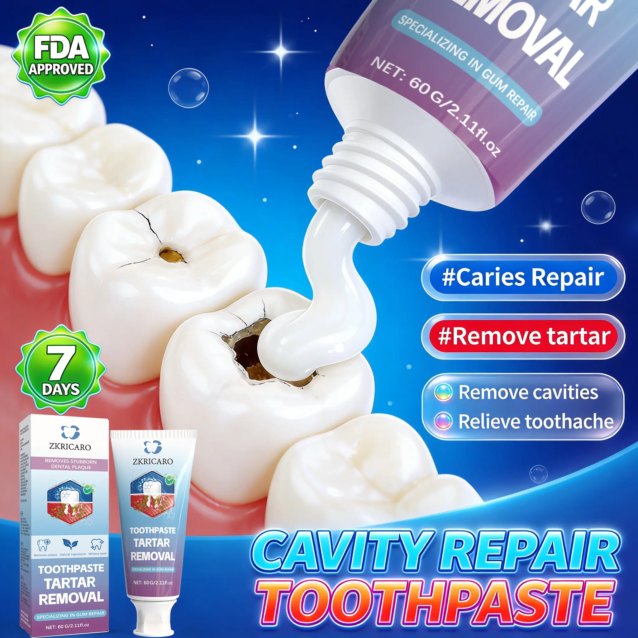 24-Hour Cavity Defense Toothpaste, Professional Enamel Shield & Strengthening Formula, Prevents Tooth Decay & Fights Bad Breath, Fresh Mint Flavor for Clean Teeth, Essential Daily Oral Hygiene for Adults. Cleansing Gentle Moisture Sensitive Whitening Summ