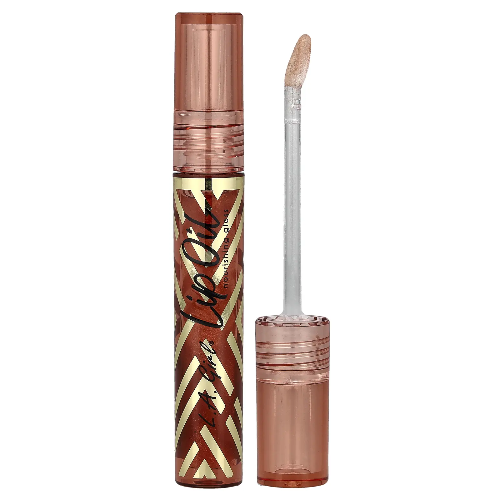 L.A. Girl Lip Oil, Nourishing Gloss, GLC726 Shimmer Coconut, 0.1 fl oz (3 ml)