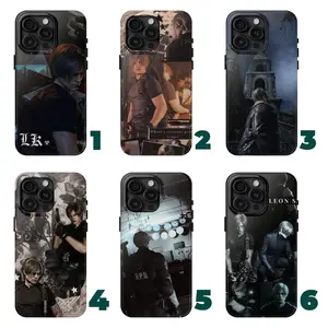 6 styles Ver2 Resident Evil Leon S Kennedy Phone Case - Dark Survival Horror Phone Cover - Capcom Gamer Gift - PS2 Aesthetic - RE4 Vibe - Fan Merch