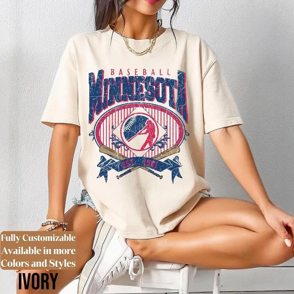Retro Minnesota Baseball Shirt, Vintage Twin Cities Ballpark Tee, Minnesota Fan Apparel Gift