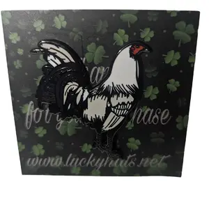 pin rooster white fot hat Baseball Cap