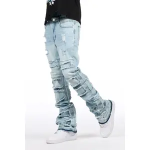 Vasco Blue Stacked Flare Jean