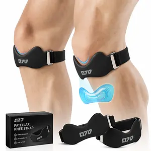 Double-Layer Silicone Patellar Knee Strap for Knee Pain Relief, Adjustable Below-Kneecap Support Brace for Men & Women, Ideal for Running, Basketball, Volleyball, Squats, Tendonitis, Jumper’s Knee & Meniscus Support