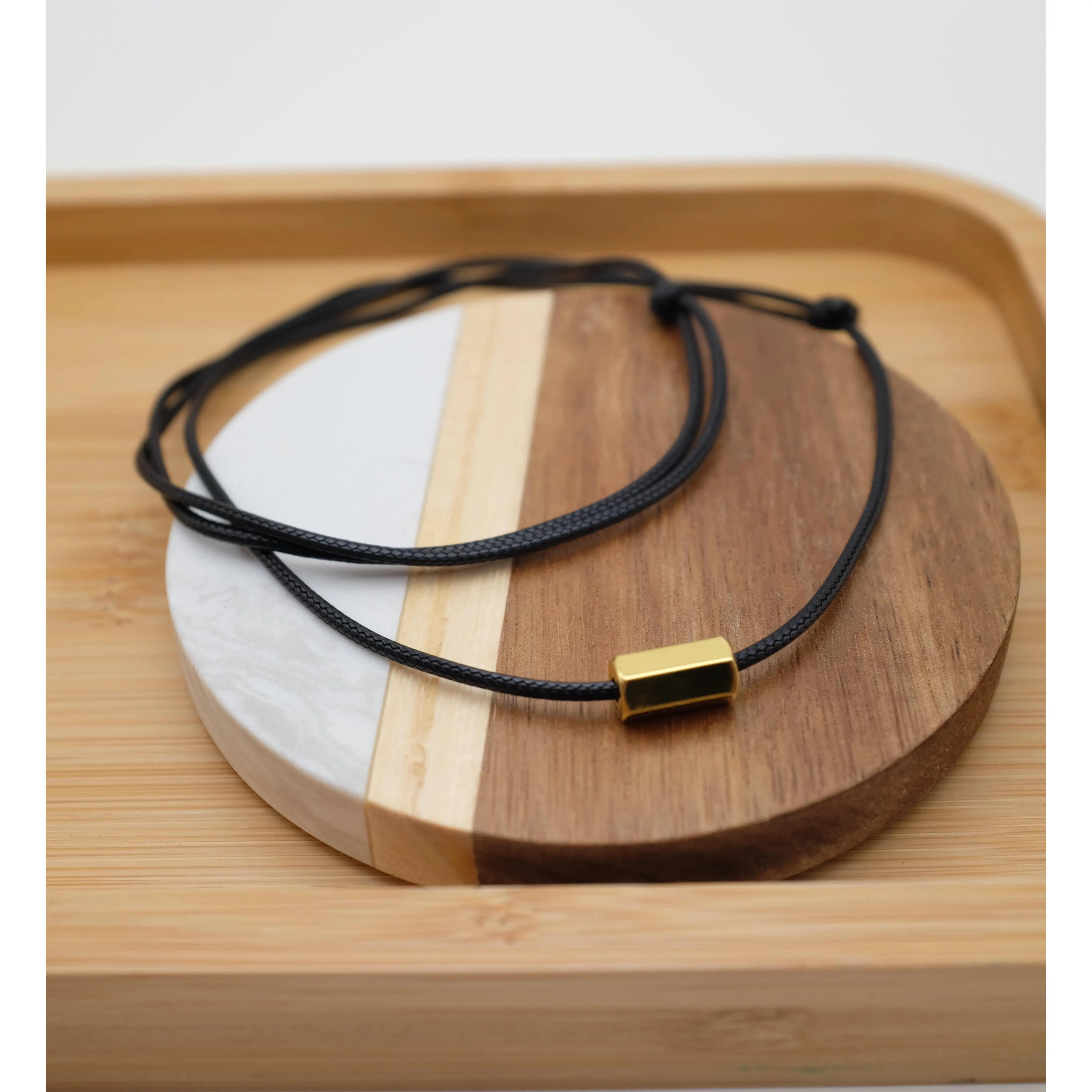 Hexagon Cord Necklace Hexagon Cord Necklace