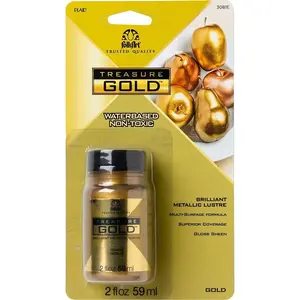 Oro Assortido Fácil de Aplicar para Manualidades DIY, Suministros de Arte con Acabado Metálico Pintura Tesoro 2 Fl Oz 59 Ml (Paquete de 1)