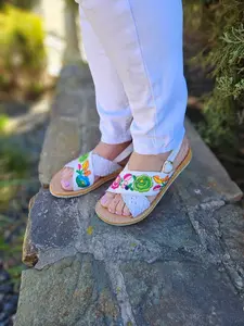 Cancun mexican sandal - huarache mexicano - women's sandals - huarache artesanal - open toe sandals