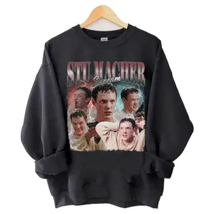 Stu Macher Scream Graphic Sweatshirt, Vintage Horror Movie Design, 90s Classic Villain, Retro Unisex Pullover,  Casual Streetwear Menswear Bike