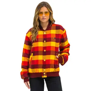 PLAID UNISEX VARSITY JACKET - SURFY PLAID