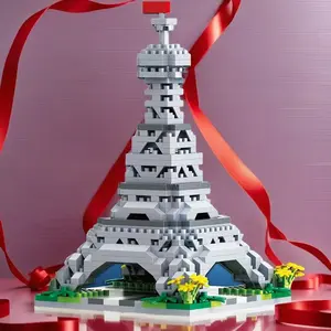 1898 Pieces Eiffel Tower Micro Building Blocks Set, Challenging Architectural Toy for Halloween Christmas Birthday Gifts