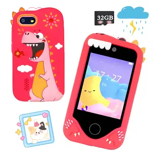 Kids Phone Gift Toy for Boys and Girls Ages 3-12 Toy Phone with Dual Camera MP3 Music Player Games 28 Inch Touch Screen Toddler Phone Learning Toy Christmas Birthday Gift Educational Game Phone Toy Best Gift for Toddlers Includes 32GB Card