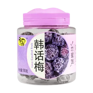 TEN WOW Korean Dried Plums, Sweet & Sour Preserved Fruits, 180g Snack Pack