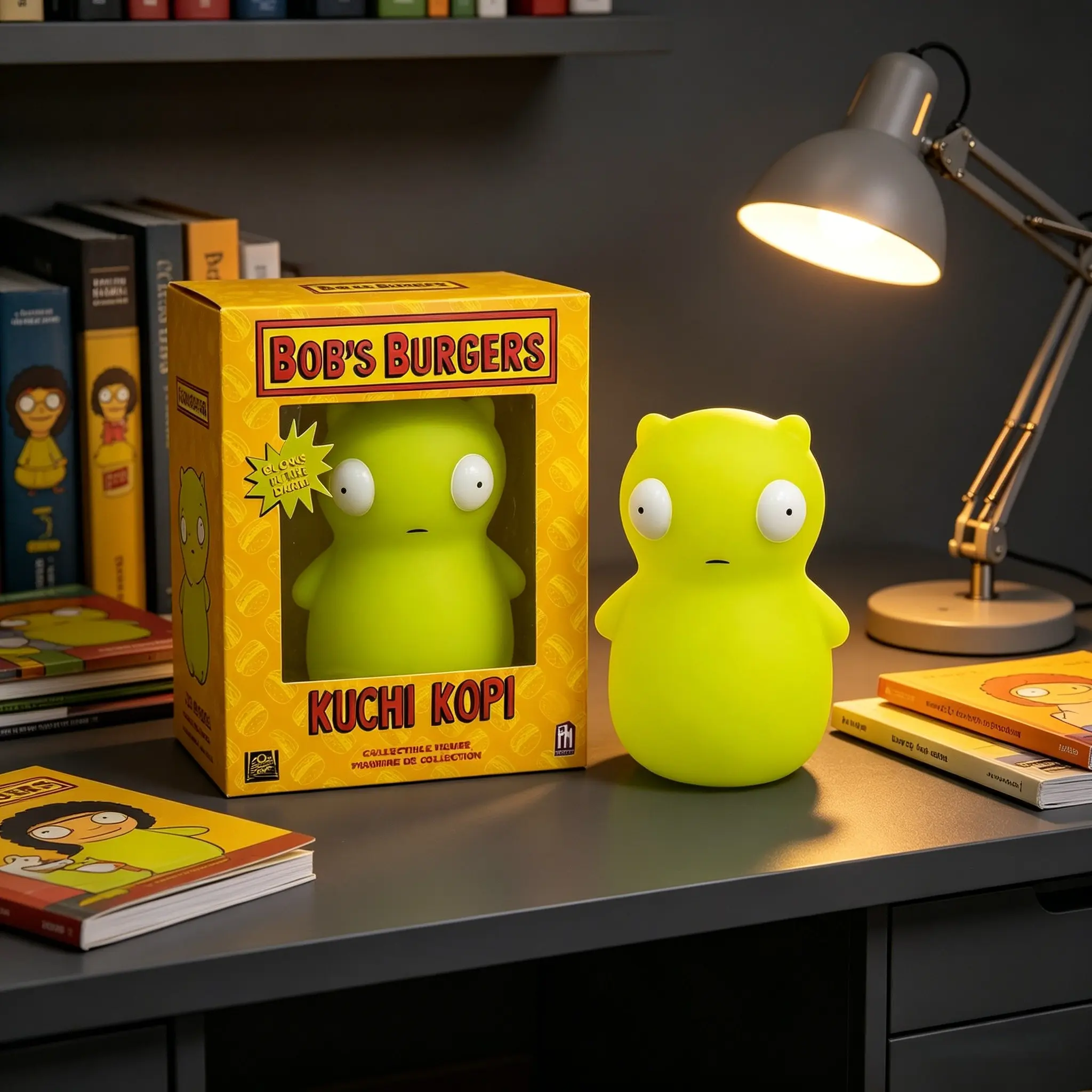 1PC Bob's Burgers Louise Belcher Kuchi Kopi Glow-in-the-Dark Figure, Collectible Model Ornament, Perfect Parent-Child Gift, Figurine