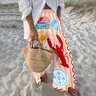 New Drops Vacation Print Wide-Leg Pants “La Dolce Vita” Lobster Design Women Statement Vibrant Holiday Trousers