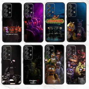 Cartoon Five Nights At -F-Freddys Fnaf   Phone Case For Samsung S25,S24,S21,S22,S23,S26,Ultra,Plus,Fe 5G For iphone 17 16 15 14 13 12 11 17Air Plus Pro Promax Black Cover