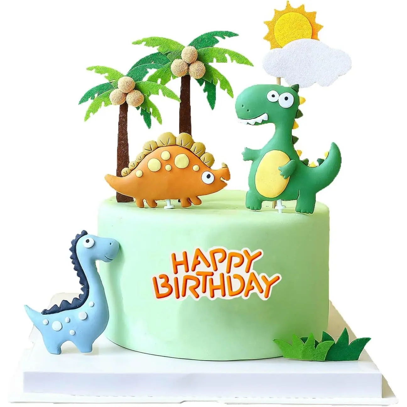 10Pcs Dinosaur Cake Decorations Dinosaur Cake Toppers Cake Decorations For Dinosaur Themed Party Kids Party Cake Decorations Dinosaur Baby Shower